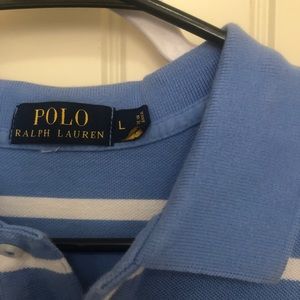 Ralph Lauren Polo men’s large blue/white cotton pullover career wear old money